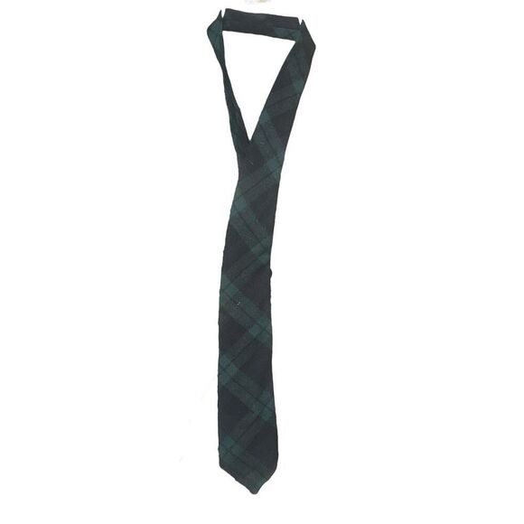 RARE FIND Vintage Pendleton Plaid 100% Virgin Wool Neck Tie Made In USA green  ~ - Picture 1 of 5